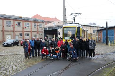 Gruppenfoto der Teilnehmer auf dem Btf. Schöneweide