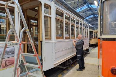 Der fast fertige Fahrgastraum im BZ69 (269 011)