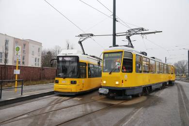 Der T6/B6-Zug während der Überführung