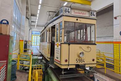 Der T24/49 am Freitag, 27.03.2026 auf der Drehbank in Lichtenberg