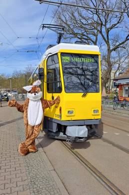 Auch der Osterhase war mit dabei