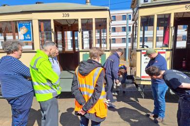 Schulung des An- und Abkuppelns von Fahrzeugen