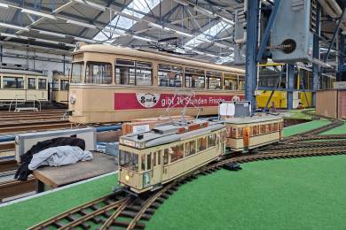 Auch der T 24 mit einem B 24 waren auf der Modellbahn zu sehen