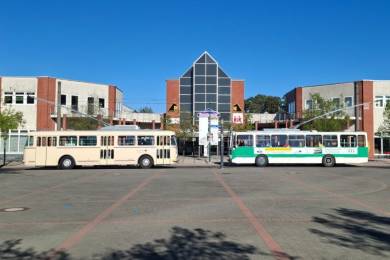 Treffen der O-Busse vom Typ Skoda im Brandenburg-Viertel