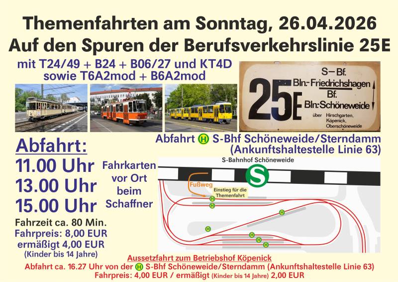Themenfahrten am 26.04.2026